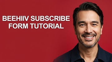Beehiiv Subscribe Form Tutorial - KevinHowTo