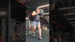 Rotational med ball split jumps