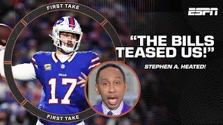 Buffalo TEASED US! Stephen A. is MAD the Bills had 'NO FOLLOW THROUGH!' 🍿 | First Take