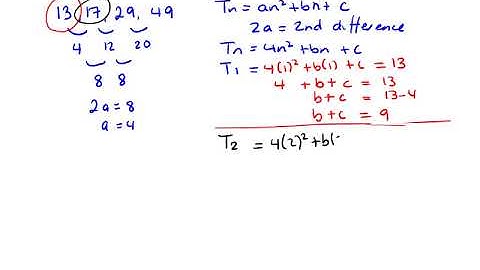 JC Quadratic Patterns