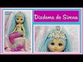 DIADEMA DE SIRENA muñeca de tela, patrones gratis video - 593