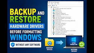 How To Backup and Restore Hardware Drivers Before Formatting Windows Without Any Software Windows 11