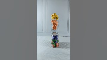 How Many Marbles in The Glass? #satisfying #reverse #shorts