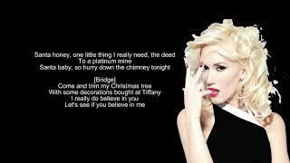 Gwen Stefani=Santa Baby lyrics