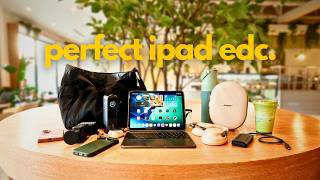 The Perfect iPad EDC for School/Coffee Shops!!! - ft. The VIRAL Uniqlo Shoulder Bag