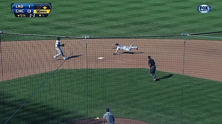 The Dodgers turn four double plays