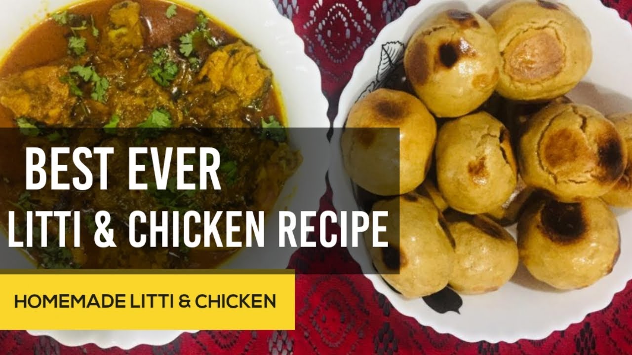 Litti (Baati) & Chicken |  | Daily Housewife Recipe | Cookinator