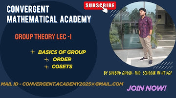 GROUP THEORY | Lecture-1