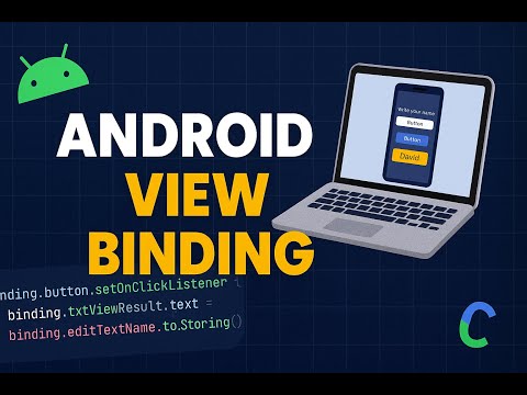 33. Android View Binding Tutorial | Replace findViewById with Easy View Binding in Kotlin