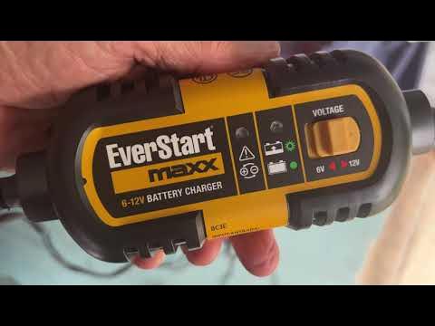 How to use the Everstart Maxx 6-12 V Battery Charger - YouTube