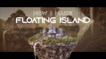 Tutorial Epic Landscape, Floating Island using blender