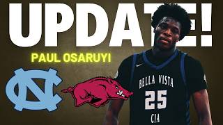 5-Star Paul Osaruyi Recruit Update - Focused On "Two Schools," UNC And Arkansas, Reclass An Option!