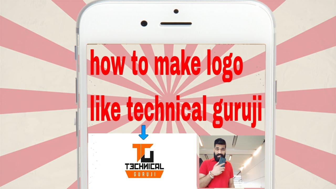 How to make logo like technical guruji with android ! explained - YouTube