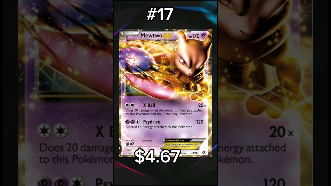 TOP 20 MEWTWO EX POKEMON CARDS 