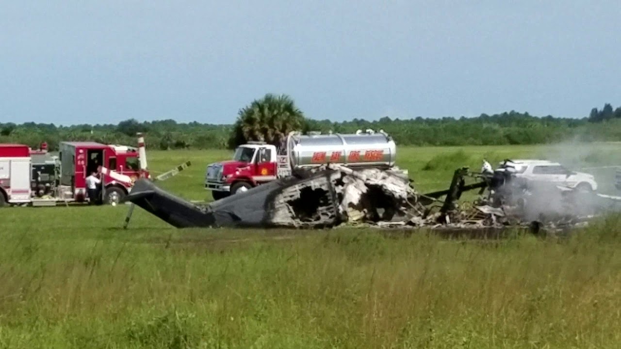 Helicopter crash at the compound Palm Bay Florida 3 dead YouTube