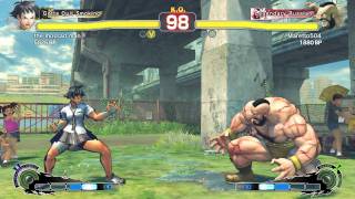 SSF4AE Ranked N.A.: the mossad man (Makoto) VS Maretto504 (Zangief)