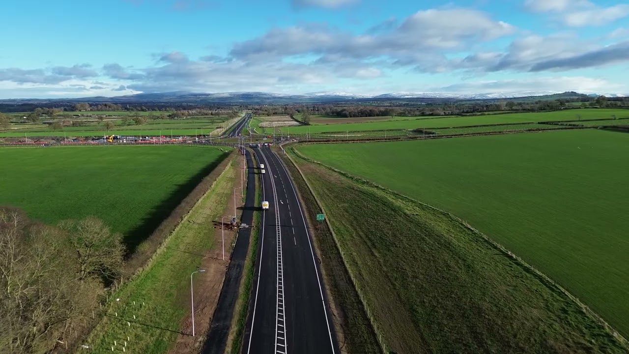 The Carlisle Southern Link Road will connect Junction 42 of the M6 with the A595 to the west.
