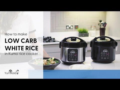 How To Cook Low Carb White Rice In The Kumo YumCarb Rice Cooker By Yum Asia