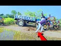 Swaraj xm tractor stuck deep mud with heavy load  marri srikanth trending.s