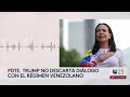 Reacciones sobre las declaraciones de Trump sobre una posible conversación con Maduro
