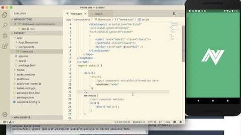 NativeScript Vue (Part-3): Two-way Data binding & Event registration