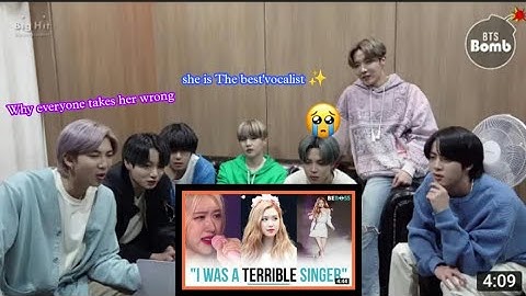 BTS Reaction to Rose "platinum vocalist " Emotional musical journey (new blinks watch it)Blackpink 3