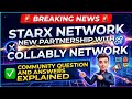 Starx network new partnership and community questions and answers explained ✅ in Telugu #starx