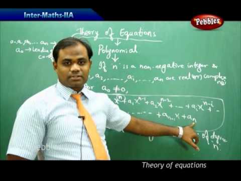 Theory of equations -part 6 I Intermediate II Year-Maths-IIA | AP & TS Syllabus