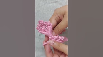 Macrame flower tutorial | Macrame tutorial | #shorts #youtubeshorts #macrameflower #macrametutorial