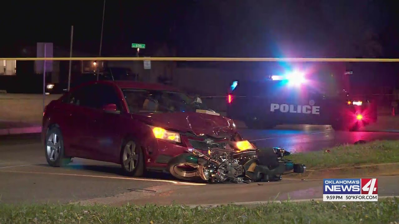 Motorcyclist in critical condition after wreck in SW OKC - YouTube