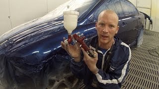 How to Spray Paint Clear over Base