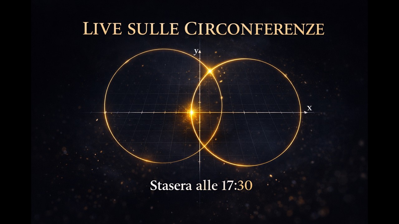 LIVE Matematica – Esercizi e Approfondimenti sulle circonferenze (ore 17:30)