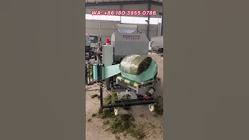Fully automatic silage baling and wrapping machine, used to store silage for long-term storage