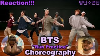 RUN BTS 방탄소년단 Dance Practice Choreography | Reaction