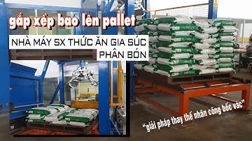 ROBOT XẾP BAO TỰ ĐỘNG | Robotic Bag Palletizer | GẮP XẾP BAO LÊN PALLET