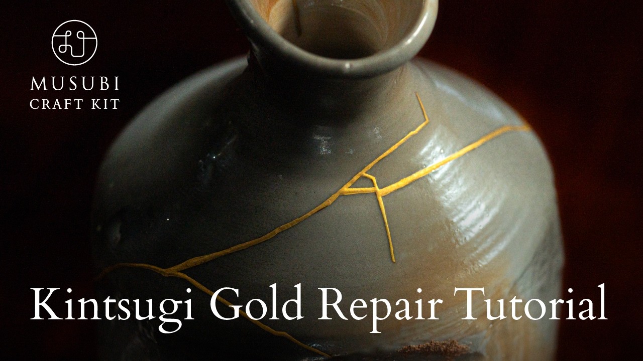 Kintsugi Tutorial: How to Repair Ceramics with Gold - YouTube