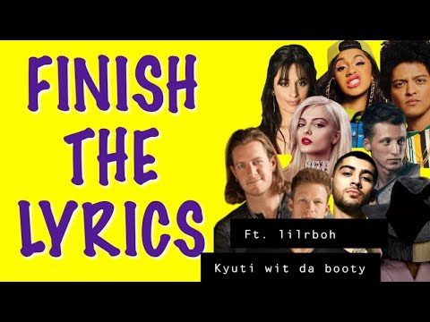 Finish the lyric pt 1 - YouTube