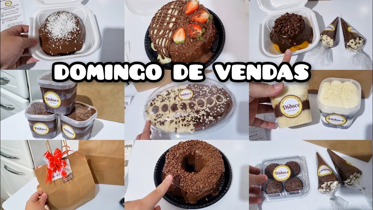1 DOMINGO DE MUITAS VENDAS NO DELIVERY DE DOCES EM CASA