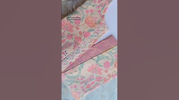 Easy Kurti Front Neck Design Cutting and Stitching / #sewing #fashion