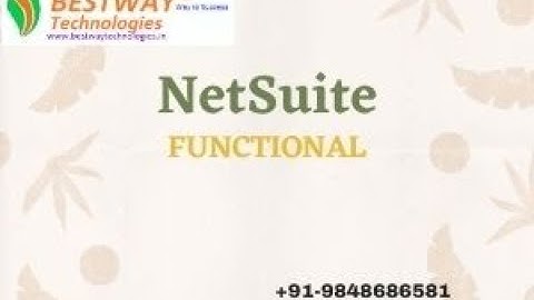 NetSuite Functional online training in Hyderabad, Bangalore, Pune, India