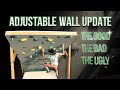 Adjustable Climbing Wall Update: What's new? The Good. The Bad. The Ugly.