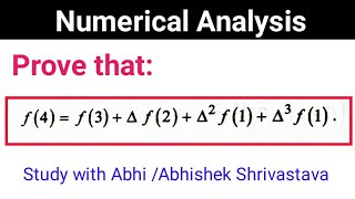 Numerical analysis Solved Problems | Forward difference  operator | backward difference operator