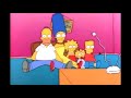 The simpsons  couch gag   homer is squeezed off the sofa