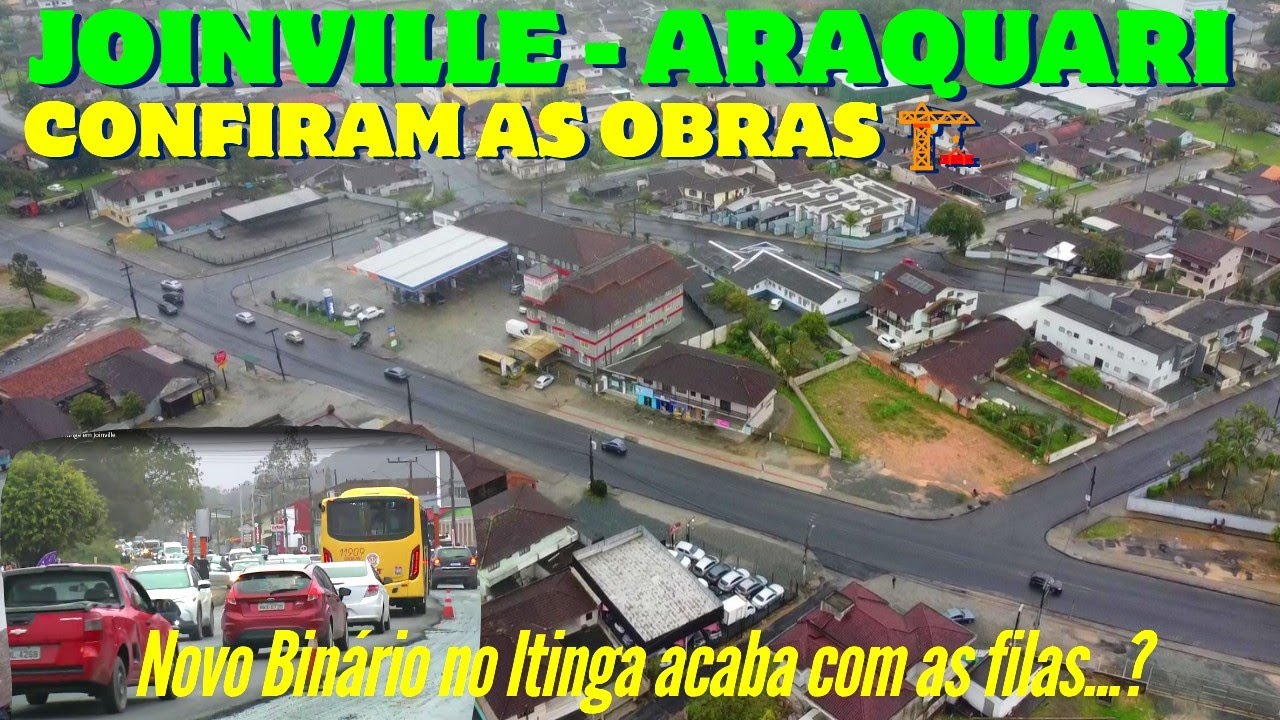JOINVILLE à ARAQUARI NOVO BINÁRIO OBRAS EM FASE FINAL !!! - YouTube