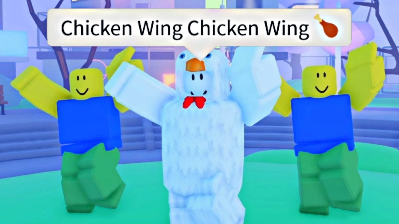 Chicken Wing Chicken Wing Meme ROBLOX Trend 2021 FUNNY Roblox 
