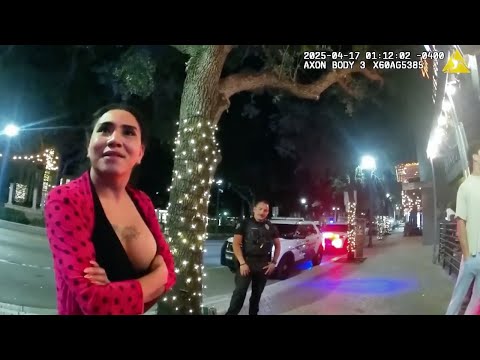 I'm Going to Jupiter" - Drunk Woman Spits on Cop &amp; Resists Arrest (Police Bodycam)