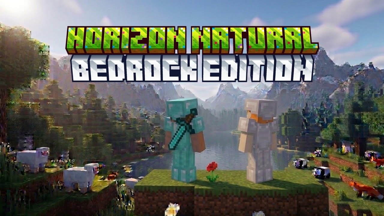 Minecraft Bedrock But It Has Java RTG World Generation! 🏔️ (Horizon ...