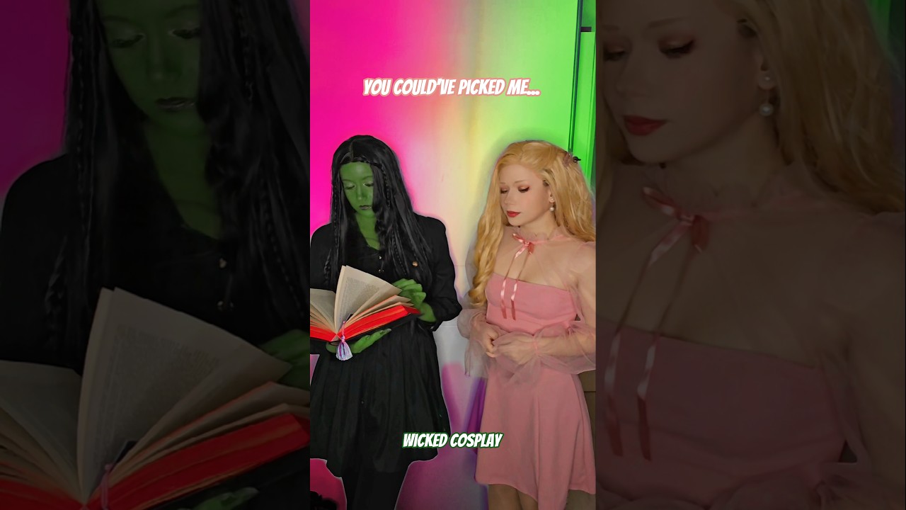 You could've picked me | Elphaba & Glinda @nikkihatsunecosplay #cosplay #shorts #wicked
