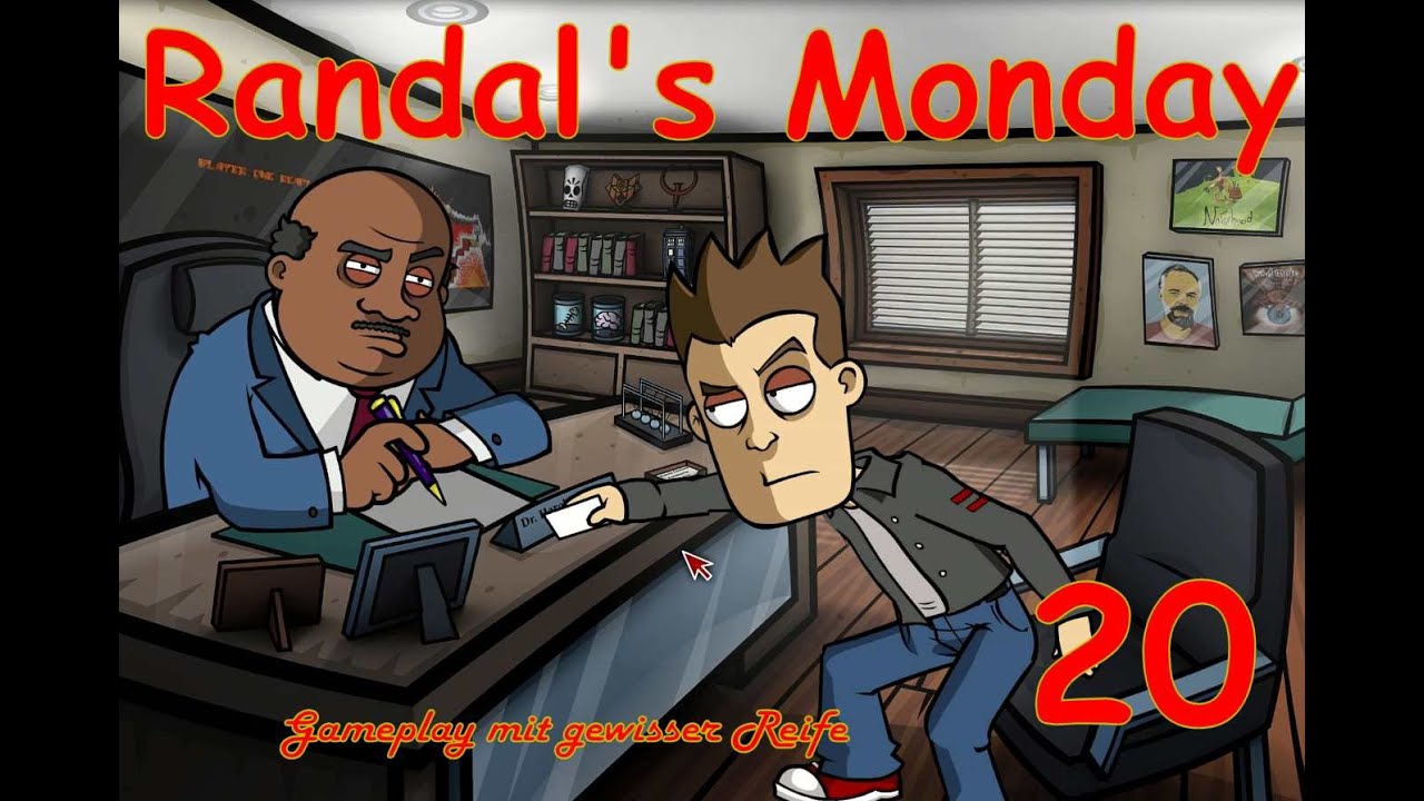RANDAL'S MONDAY #20 - Einen Psychiater zum Wahnsinn bringen [Full HD, Blind] ▶ Let's Play point and click adventure games 2019