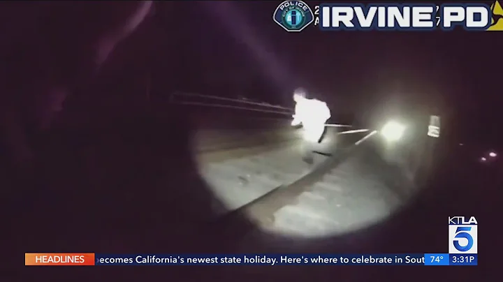 Video shows Irvine police chasing suspected copper wire thief
